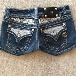 Miss me embellished shorts